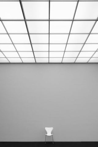 Sit Down Black Ornate Wood Framed Art Print with Double Matting by Endermann, Rolf