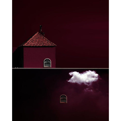 Untitled Black Modern Wood Framed Art Print with Double Matting by Nabeel, Ibrahim