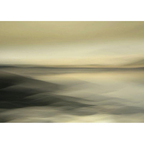 Golden Morning Black Modern Wood Framed Art Print with Double Matting by Sillen, Christina