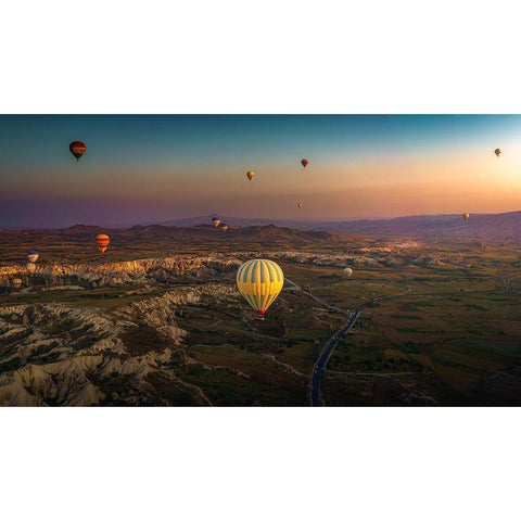 Zero Gravity Black Modern Wood Framed Art Print with Double Matting by Antonio Cobo, Marco