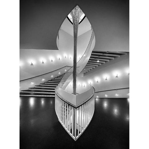 Contemporary Art Museum - Chicago Black Modern Wood Framed Art Print by Darby, Rob