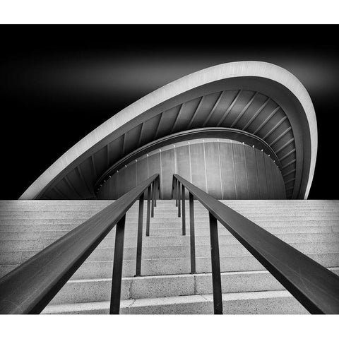 Sunrise Black Modern Wood Framed Art Print by Mothes, Wolfgang