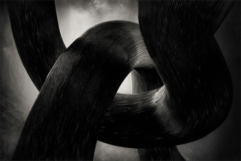 Switched Black Ornate Wood Framed Art Print with Double Matting by Claes, Gilbert