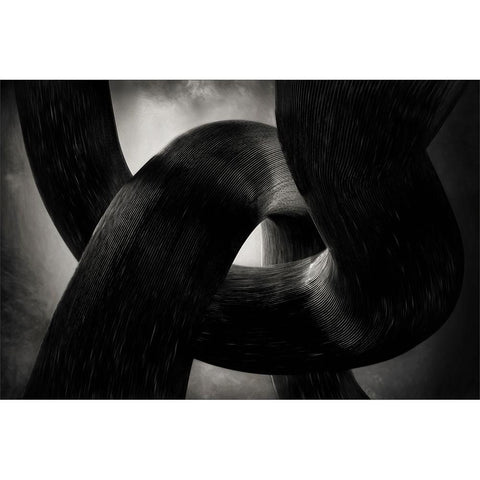 Switched Black Modern Wood Framed Art Print with Double Matting by Claes, Gilbert