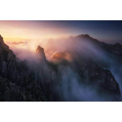 Arieiro White Modern Wood Framed Art Print by F. Turienzo, Carlos