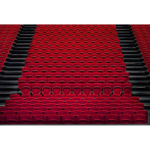 Theater White Modern Wood Framed Art Print by Hawerkamp, Hans-Wolfgang