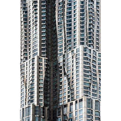 Liquid skysrapper White Modern Wood Framed Art Print by Tagliarino, Marco