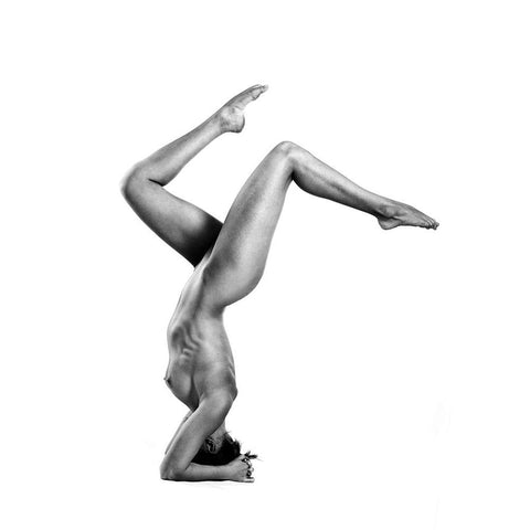 Acrobatic Nude 4 White Modern Wood Framed Art Print by Oryx, Gene