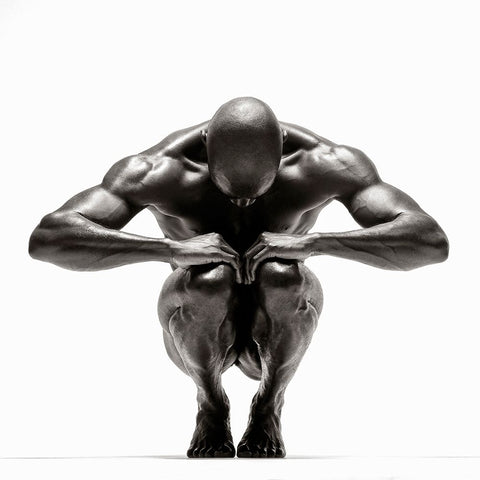 Jovan 7 White Modern Wood Framed Art Print with Double Matting by Kustas, Anders