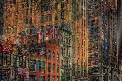 House Front Black Ornate Wood Framed Art Print with Double Matting by Ohlendorf, Anette