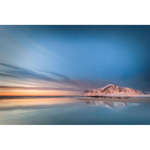 Lofoten White Modern Wood Framed Art Print by Popan, Adrian