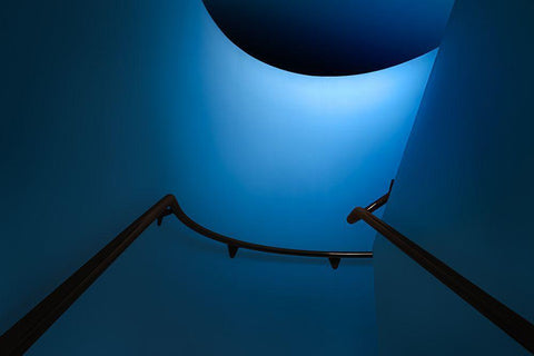 Protekto White Modern Wood Framed Art Print with Double Matting by Huybrighs, Marc