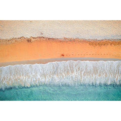 Seashore Black Modern Wood Framed Art Print by Gelmini, Paolo