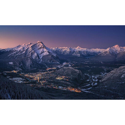 Banff White Modern Wood Framed Art Print by Figueras Barranco, Antoni