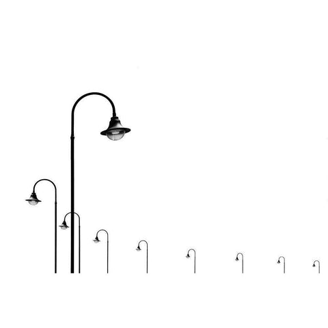 Lamp Light White Modern Wood Framed Art Print by Endermann, Rolf