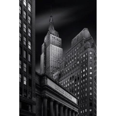 Haier Building Gold Ornate Wood Framed Art Print with Double Matting by Ruiz Dueso, Jorge