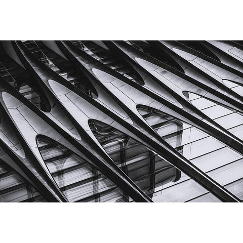 High lane snapshot White Modern Wood Framed Art Print by Tagliarino, Marco