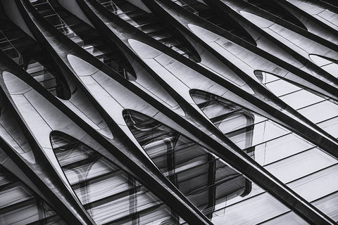 High lane snapshot White Modern Wood Framed Art Print with Double Matting by Tagliarino, Marco