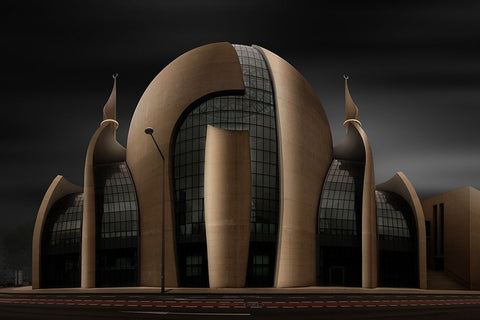 K01 Black Ornate Wood Framed Art Print with Double Matting by Pachula, Adam