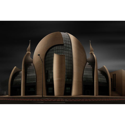 K01 Black Modern Wood Framed Art Print with Double Matting by Pachula, Adam