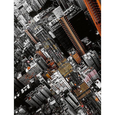 Vertigo Black Modern Wood Framed Art Print by Chiriaco, Carmine