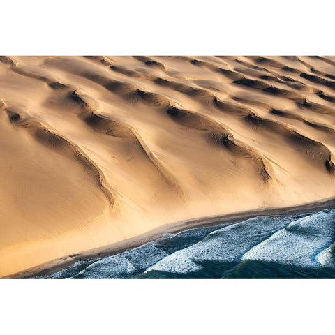 Namib Desert Black Modern Wood Framed Art Print with Double Matting by Ruoppolo, Luigi