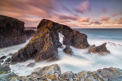 Standing In The Wind White Modern Wood Framed Art Print with Double Matting by Ruoppolo, Luigi