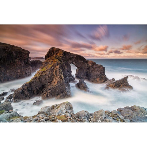 Standing In The Wind Black Modern Wood Framed Art Print with Double Matting by Ruoppolo, Luigi