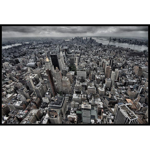 On Top Black Modern Wood Framed Art Print with Double Matting by Ratzer, Klaus