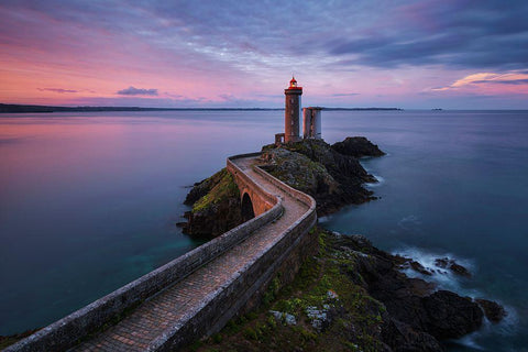 Petit Minou White Modern Wood Framed Art Print with Double Matting by Galimberti, Marco