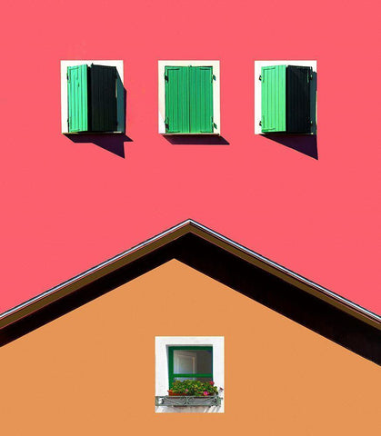 Homage To Italy White Modern Wood Framed Art Print with Double Matting by Orbach, Arnon