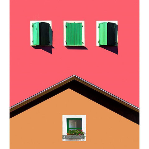 Homage To Italy Black Modern Wood Framed Art Print by Orbach, Arnon