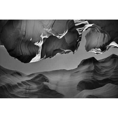 The Upper Exit Black Modern Wood Framed Art Print with Double Matting by Kravanja, Jure