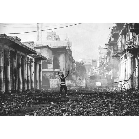 Resilience Gold Ornate Wood Framed Art Print with Double Matting by Gabriel99