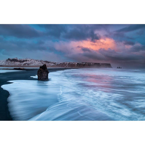 A Colourful Storm Black Modern Wood Framed Art Print by Ruoppolo, Luigi