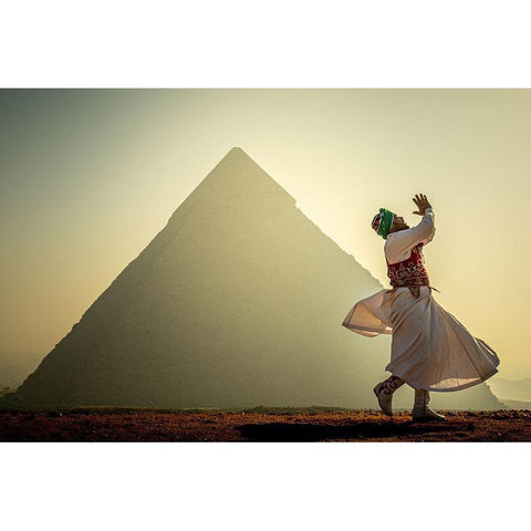 The Prayer Of Light Black Modern Wood Framed Art Print by Khataw, Ali