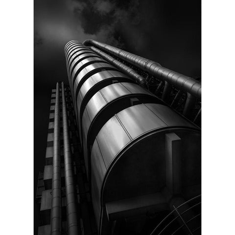 Steel And Light White Modern Wood Framed Art Print by Skinlo, Arne