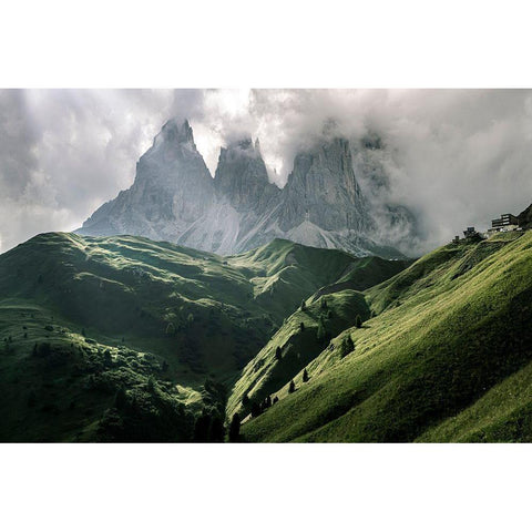 The Light Of The Moment Black Modern Wood Framed Art Print by Loucaides, Valentinos