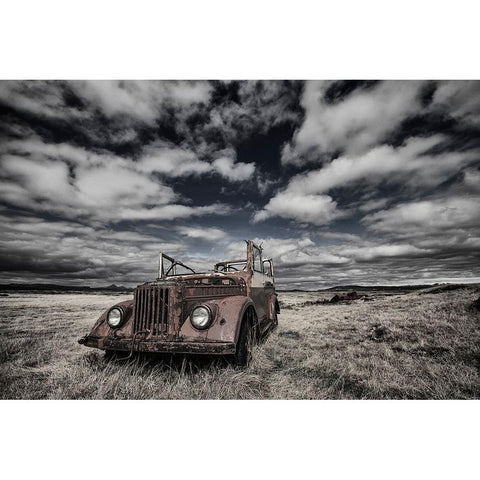 The Eyes Black Modern Wood Framed Art Print with Double Matting by Ingibergsson, Bragi