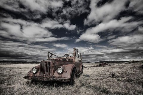 The Eyes Black Ornate Wood Framed Art Print with Double Matting by Ingibergsson, Bragi