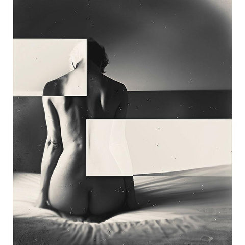 Untitled Black Modern Wood Framed Art Print by Bousca, Bogdan