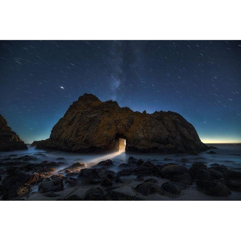 Light Splash White Modern Wood Framed Art Print by Ning, Aidong