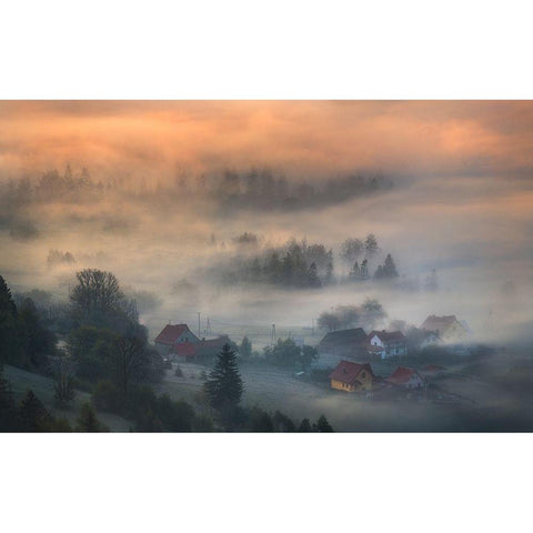 Untitled Black Modern Wood Framed Art Print by Rojek, Tomasz