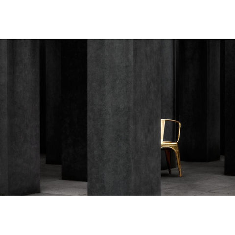 Silence Is Golden White Modern Wood Framed Art Print by Apers, Marc