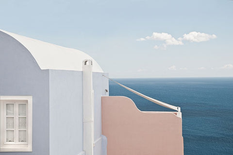 Canopy White Modern Wood Framed Art Print with Double Matting by Wride, Linda