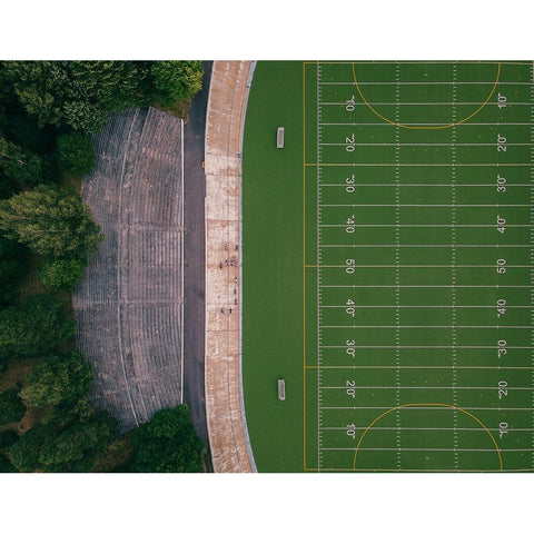 Velodrome Black Modern Wood Framed Art Print with Double Matting by Carlos_Grury_Santos