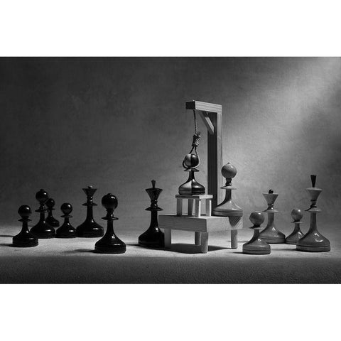 The Enemy For Everyone White Modern Wood Framed Art Print by Ivanova, Victoria