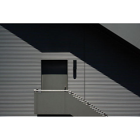 Screens Black Modern Wood Framed Art Print by Marcel, Streiff