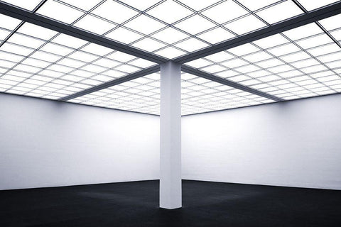 In The Middle Of The Room White Modern Wood Framed Art Print with Double Matting by Endermann, Rolf