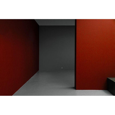 Empty Spaces Black Modern Wood Framed Art Print by Schuster, Inge